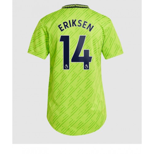 Fotbalové Dres Manchester United Christian Eriksen #14 Dámské Alternativní 2022-23 Krátký Rukáv